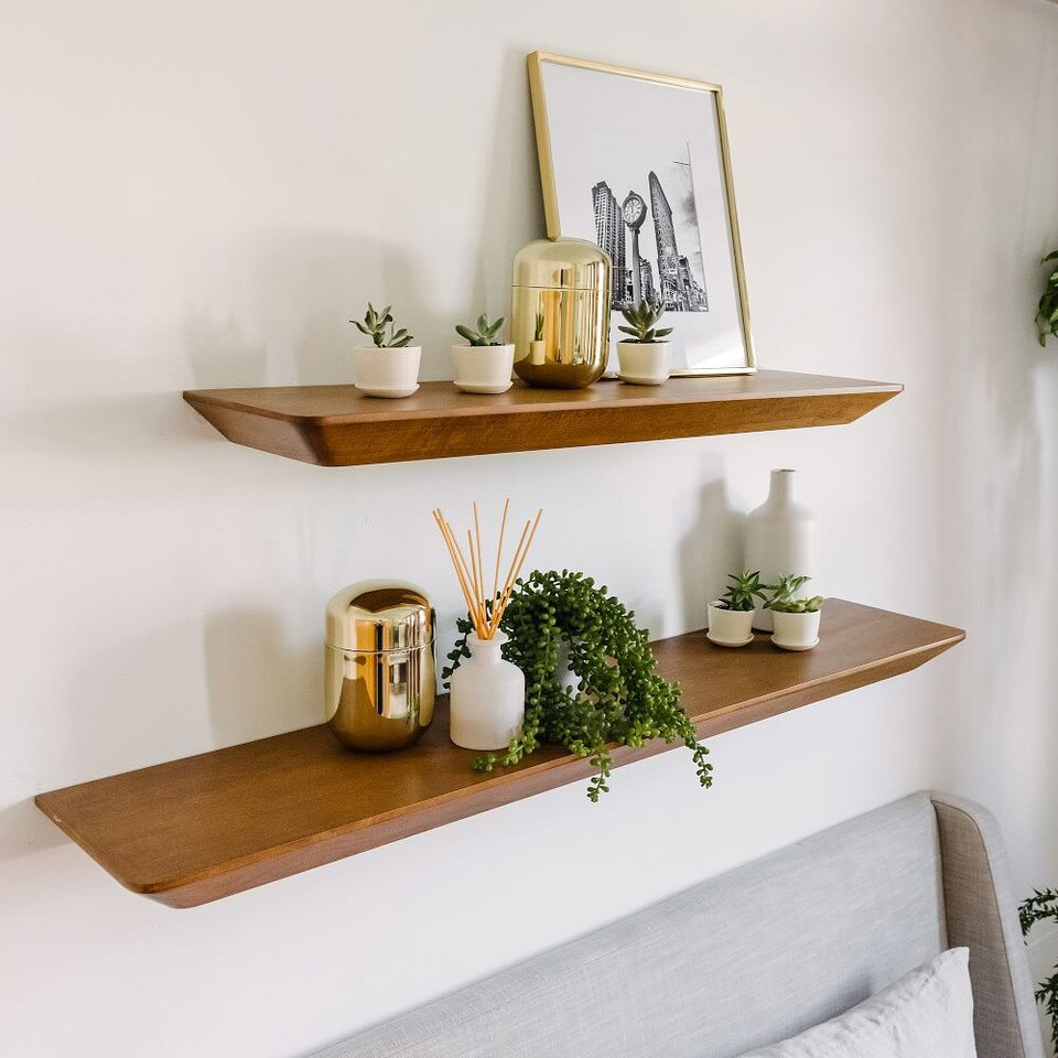Slim Floating Wall Shelves (91 122 cm) West Elm UK
